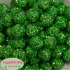 20mm Green Confetti Rhinestone Beads