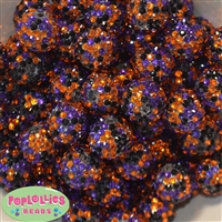 20mm Halloween Confetti Rhinestone Beads Bulk