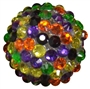 20mm Halloween Confetti Rhinestone Beads