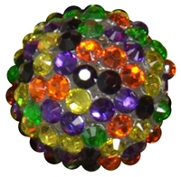 20mm Halloween Confetti Rhinestone Beads