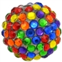 20mm Rainbow Confetti Rhinestone Beads