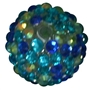 20mm Under the Sea Confetti Rhinestone Bubblegum Beads