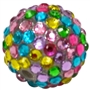20mm Spring Confetti Rhinestone Beads