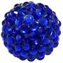 20mm Deep Royal Blue Rhinestone Bubblegum Beads