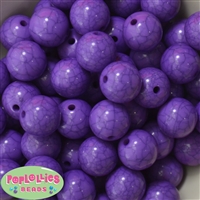 20mm Purple Gator Egg Bubblegum Bead