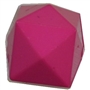 20mm Solid Hot Pink Cube Bubblegum Bead
