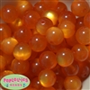 20mm Orange Shimmer Bubble Style Acrylic Gumball Bead