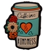 34mm Cute Mom's Caffeine and Kindness Coffee Silicone Focal Bead