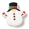 Snow Christmas Gnome Silicone Focal Bead