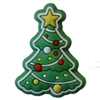 Decorated Christmas Tree Silicone Focal Bead