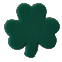 Green Lucky Clover Silicone Focal Bead