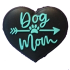 Cute Dog Mama Silicone Focal Bead with Flower detail