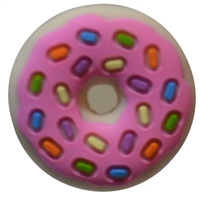 Yummy Donut with Sprinkles  Silicone Bead