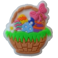 Colorful Easter Basket Silicone Focal Bead