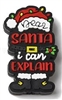 Christmas Santa "I can explain" Silicone Focal Bead