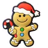 Adorable Gingerbread Man Silicone Focal Bead