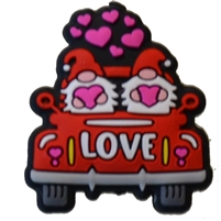 Truck of Valentine Gnomes Silicone Focal Bead