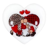 Valentine Gnome Silicone Focal Bead