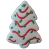 Nostalgic White Christmas Tree Silicone Focal Bead