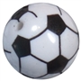 20mm Soccer Ball Bubblegum Beads