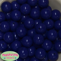 20mm Admiral Blue Acrylic Bubblegum Beads
