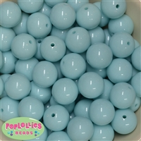 20mm Arctic Blue Acrylic Bubblegum Beads