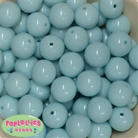 20mm Arctic Blue Acrylic Bubblegum Beads Bulk