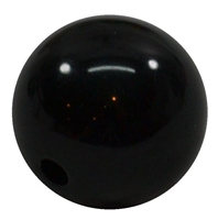 20mm Black Acrylic Bubblegum Beads
