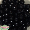 20mm Black Acrylic Bubblegum Beads