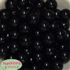 20mm Black Acrylic Bubblegum Beads Bulk