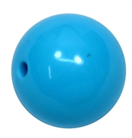 20mm Caribbean Blue Acrylic Bubblegum Beads