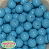 20mm Caribbean Blue Acrylic Bubblegum Beads