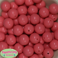 20mm Coral Acrylic Bubblegum Beads