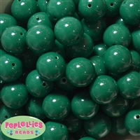 20mm Forest Green Acrylic Bubblegum Beads