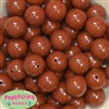 20mm Latte Brown Acrylic Bubblegum Beads