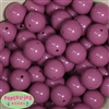 20mm Mauve Pink Acrylic Bubblegum Beads