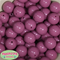 20mm Mauve Pink Acrylic Bubblegum Beads