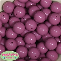 20mm Mauve Pink Acrylic Bubblegum Beads Bulk