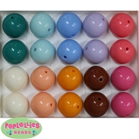 20mm Mix 2 Assorted Acrylic  Bubblegum Beads