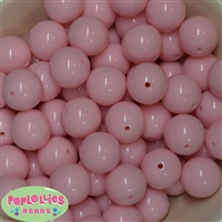 20mm Pale Pink Acrylic Bubblegum Beads Bulk
