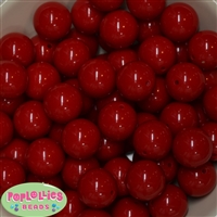 20mm Red Acrylic Bubblegum Beads