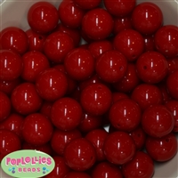 20mm Red Acrylic Bubblegum Beads Bulk