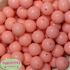 20mm Salmon Acrylic Bubblegum Beads