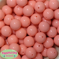20mm Salmon Acrylic Bubblegum Beads