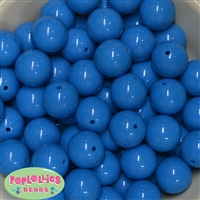 20mm Sky Blue Acrylic Bubblegum Beads Bulk
