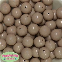 20mm Tan Acrylic Bubblegum Beads