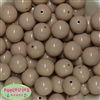 20mm Tan Acrylic Bubblegum Beads Bulk