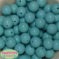 20mm Turquoise Acrylic Bubblegum Beads