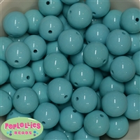 20mm Turquoise Acrylic Bubblegum Beads Bulk