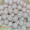 20mm White Acrylic Bubblegum Beads